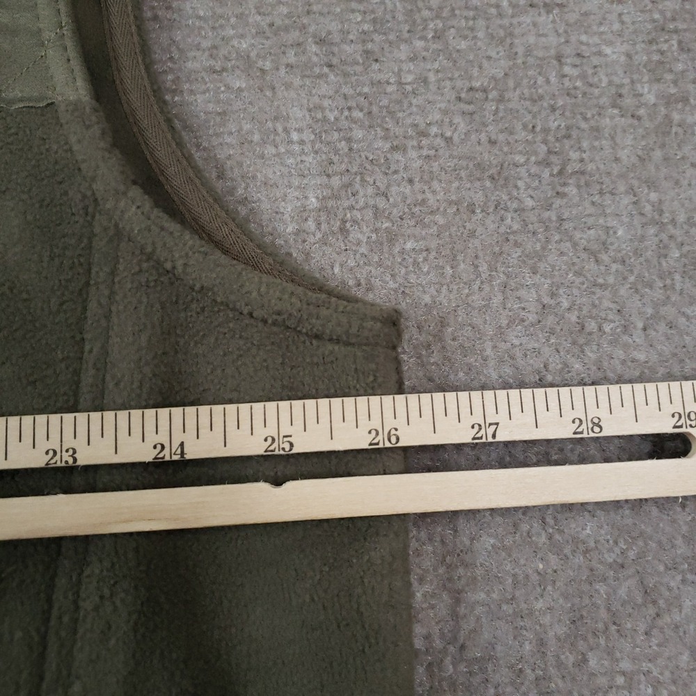 Boyt Harness Company Vest Men 2XL‎ Green Fleece Full Zip Shoulder Patch Shooting - Picture 3 of 12